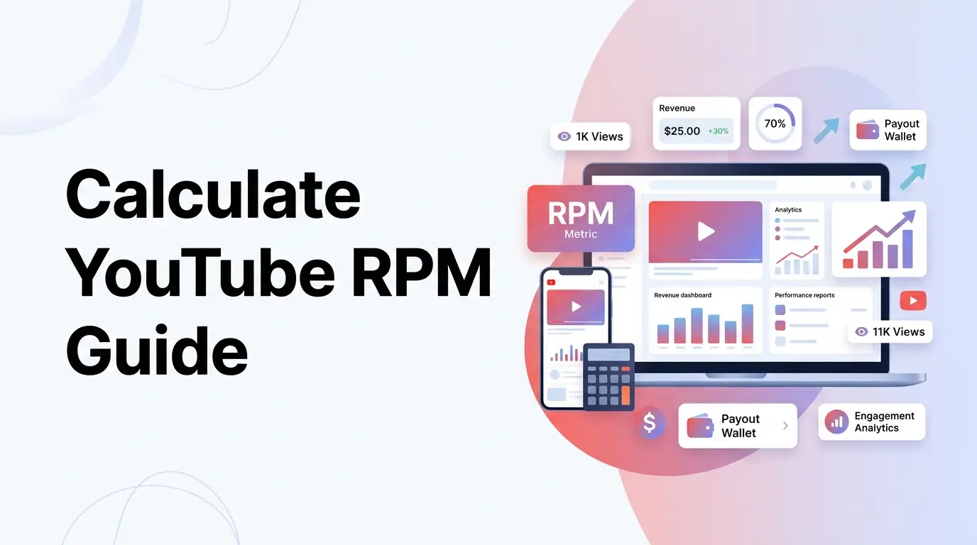 YouTube RPM Guide: How to Calculate Revenue Per Thousand Views